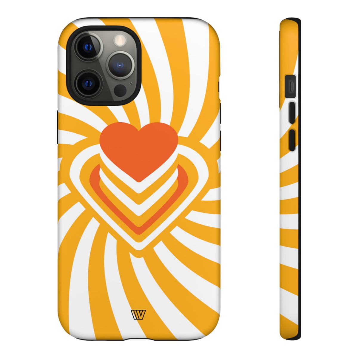 Tough Impact-Resistant Phone Case HEART RAY STACK