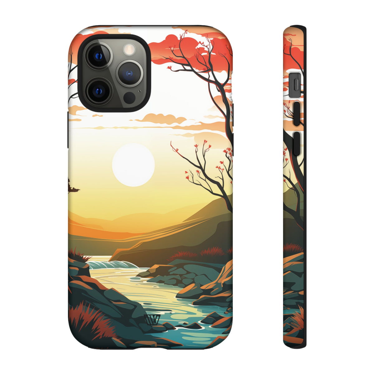 Tough Phone Case Dual-Layer Protection RIVER SUNSET