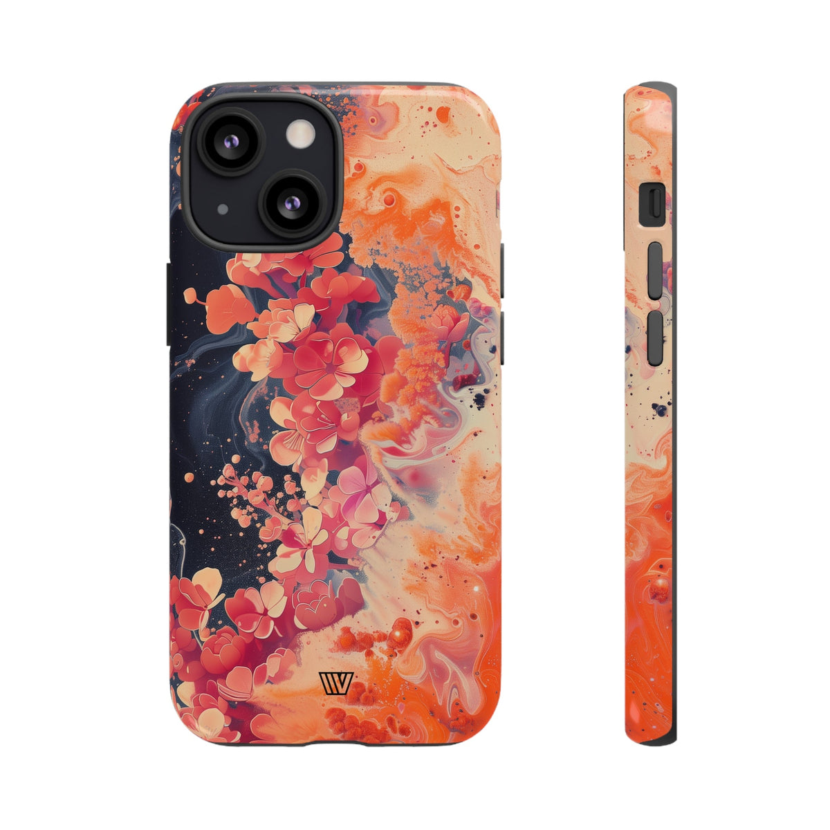 Tough Phone Case Dual-Layer Protection Phone Case WAVE OF FLOWERS