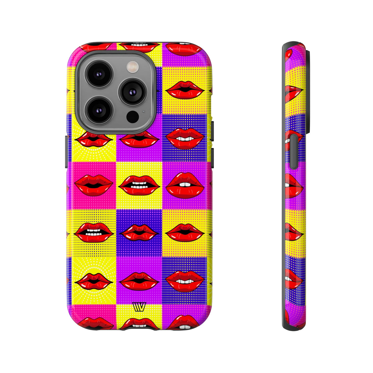 Tough Phone Case Dual-layer Protection POP ART LIPS