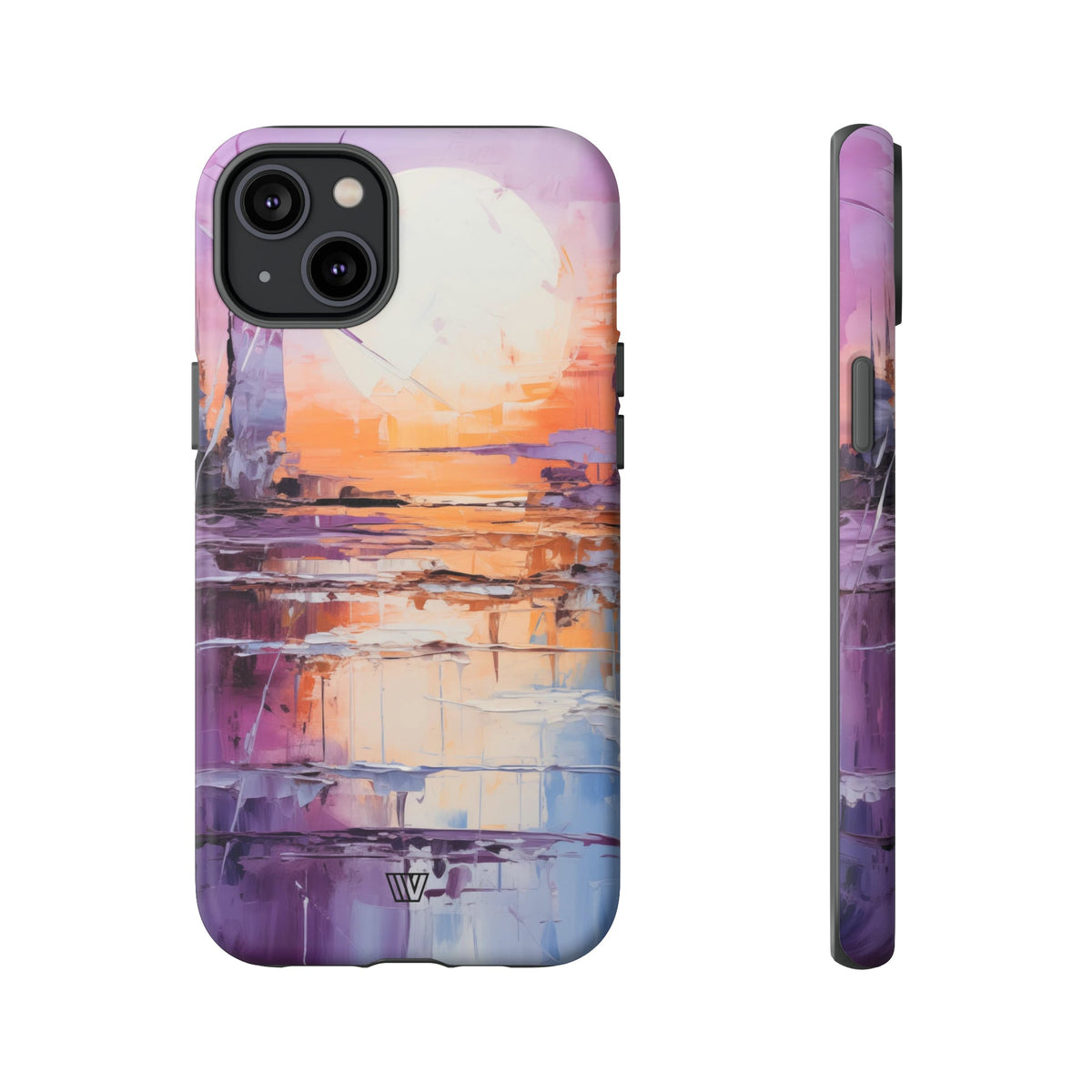 Acrylic Sunset Tough Phone Case Dual-Layer Protection