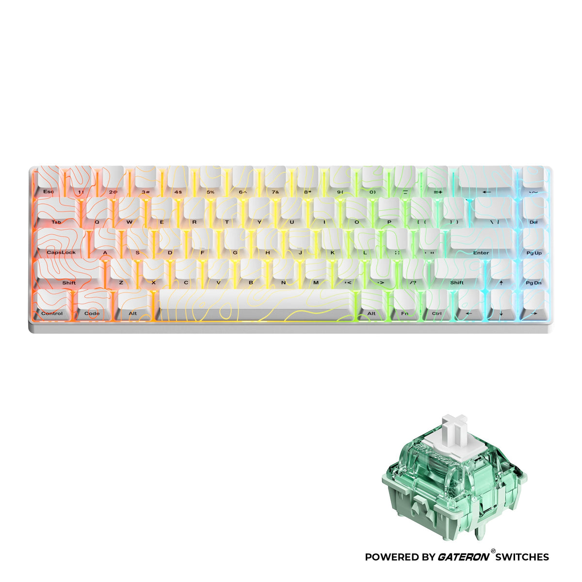Rapid Trigger Hall Effect 68% Wired Magnetic Gaming Keyboard XVX HE68