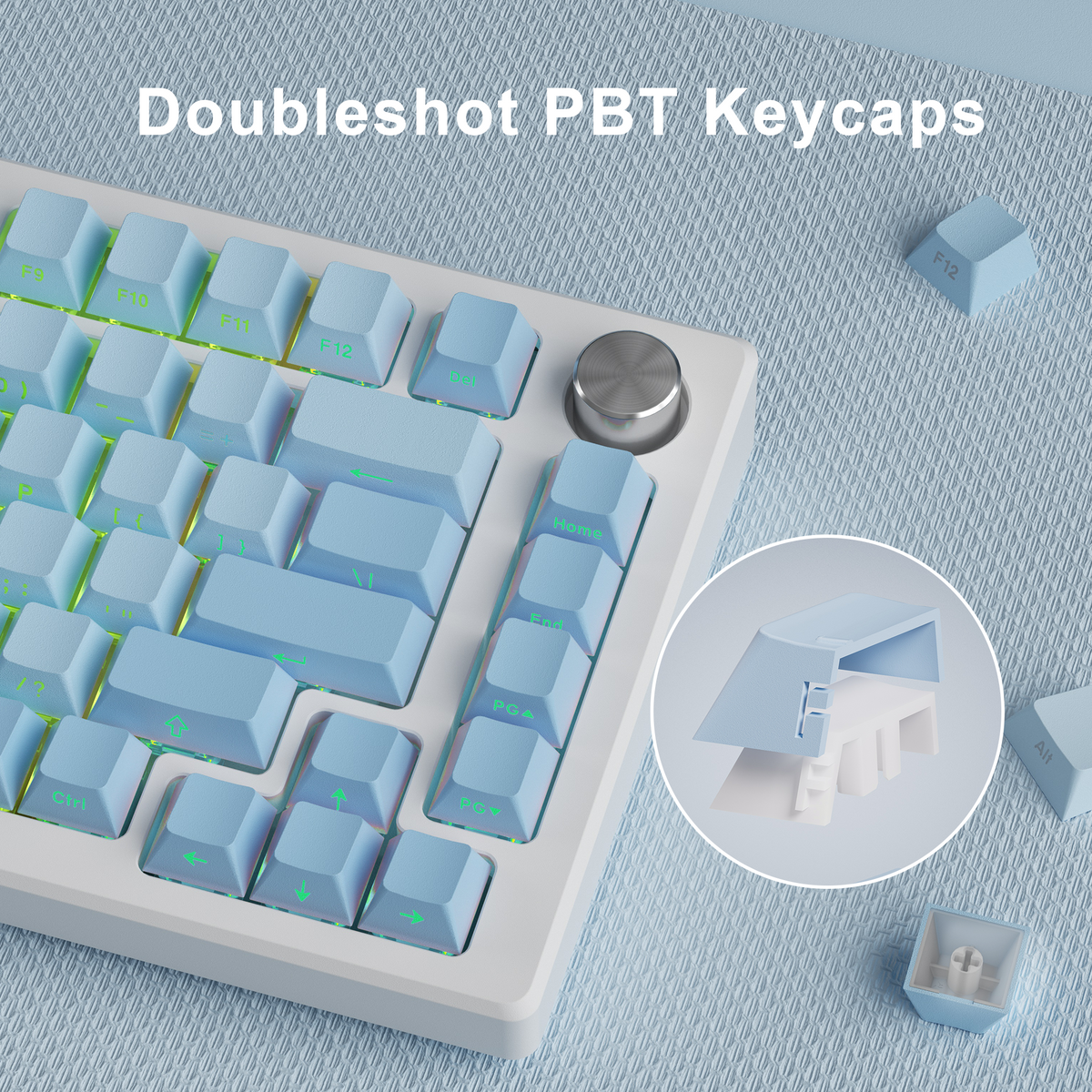 Gradient X-Axis Cherry Profile 121-Key PBT Keycap Set XVX