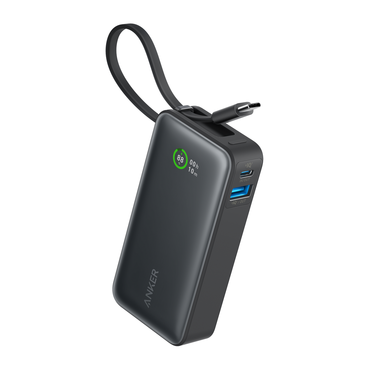 Anker Nano 30W Power Bank with Built-In USB-C Cable