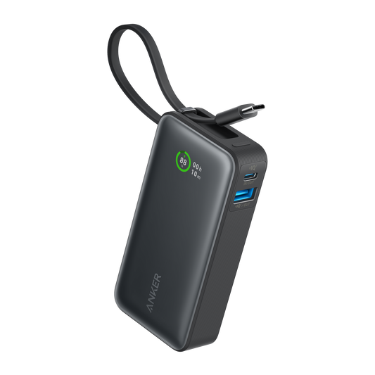 Anker Nano 30W Power Bank with Built-In USB-C Cable