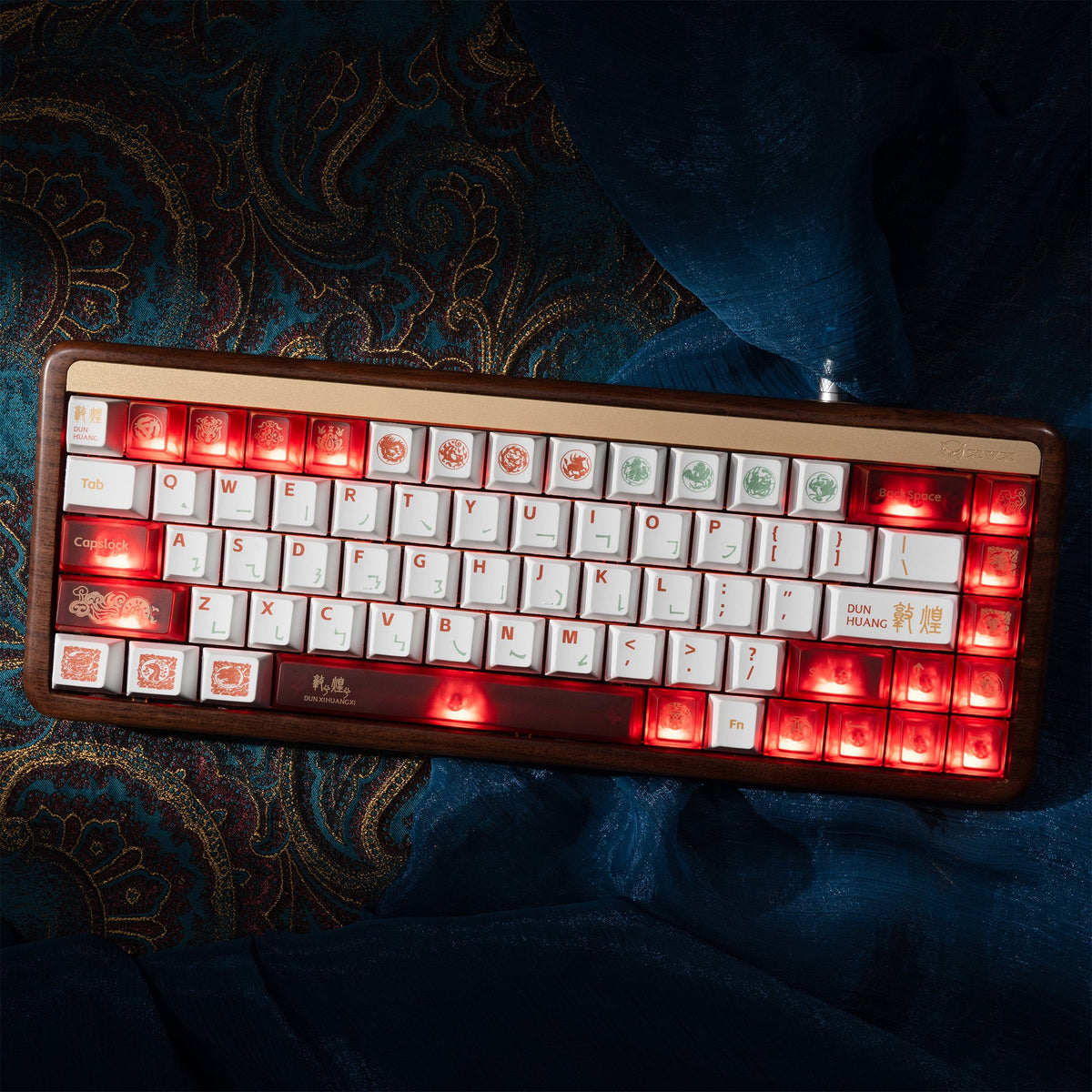 Cherry Profile PBT+PC 212-Key Keycap Full Set XVX Dunhuang Themed