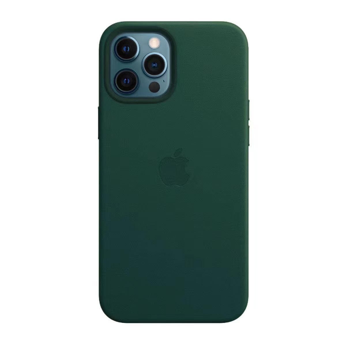iPhone Leather Case with MagSafe Protective Full Body TPU Cover