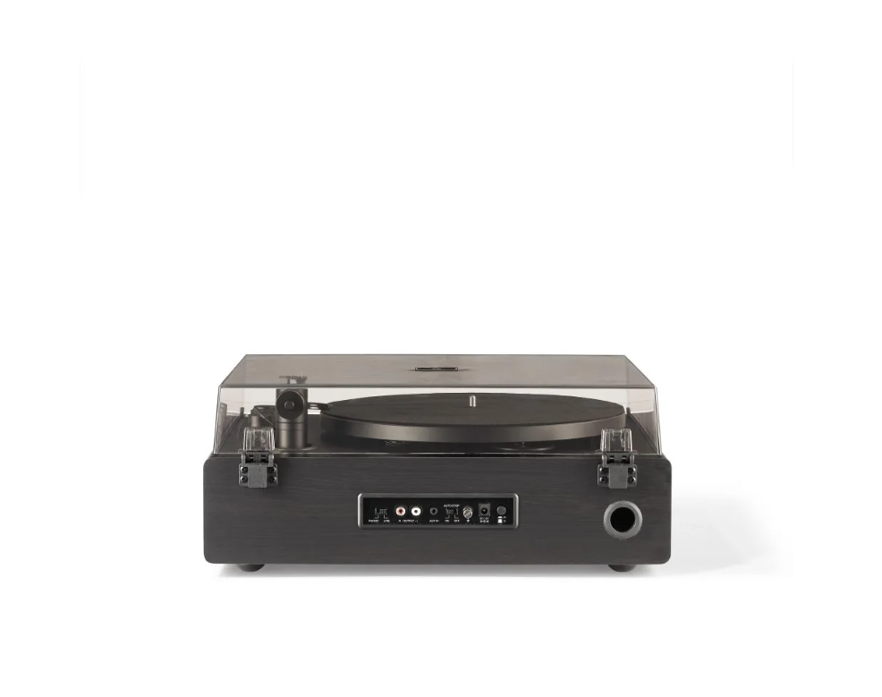 Crosley CR6046A Stave Bluetooth Turntable with Built-in Speakers, Black-NEW