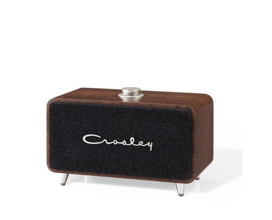 Crosley CR3049A Stanza Portable Bluetooth Speaker -Walnut -NEW