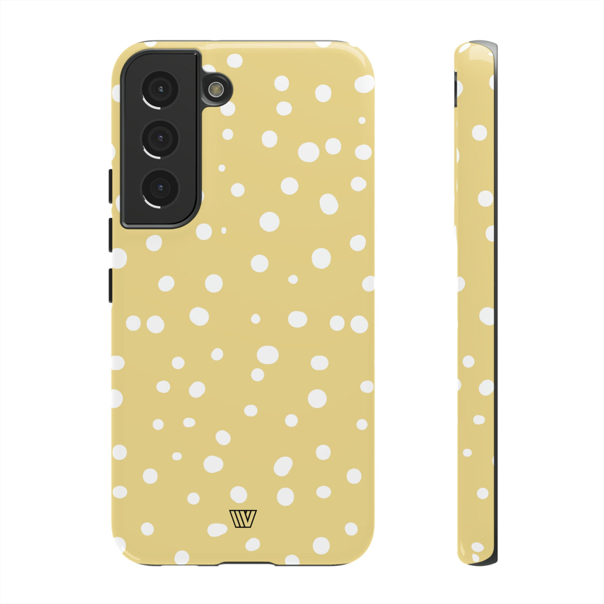 Muted Yellow Dots Tough Phone Case with Impact-Resistant Design