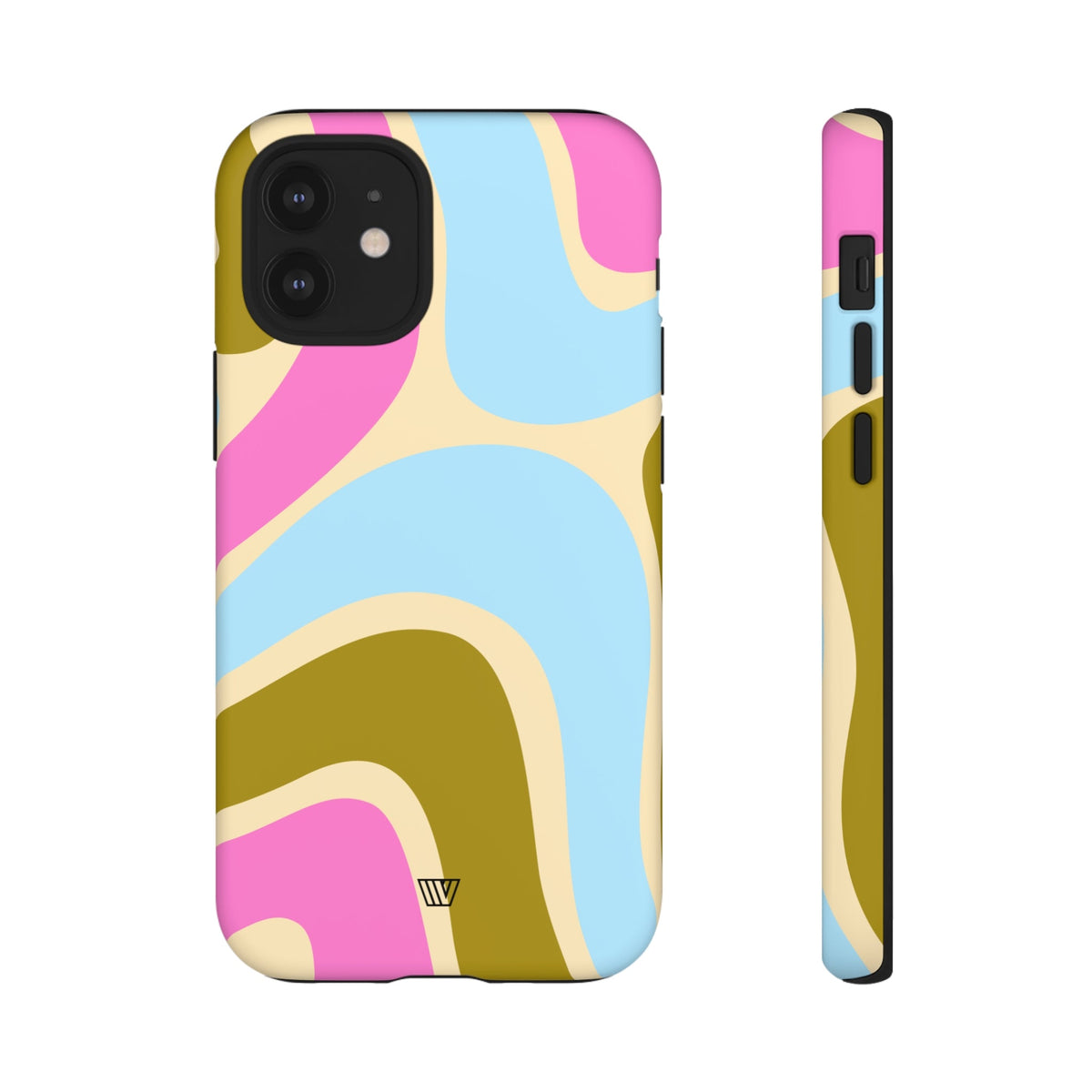 Tough Phone Case Large Groovy Waves Polycarbonate Shell