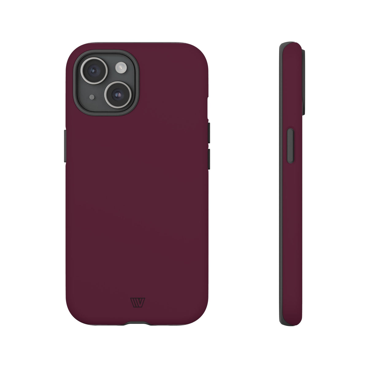 Tough Phone Case Wine Berry Protective Dual-Layer Polycarbonate Shell