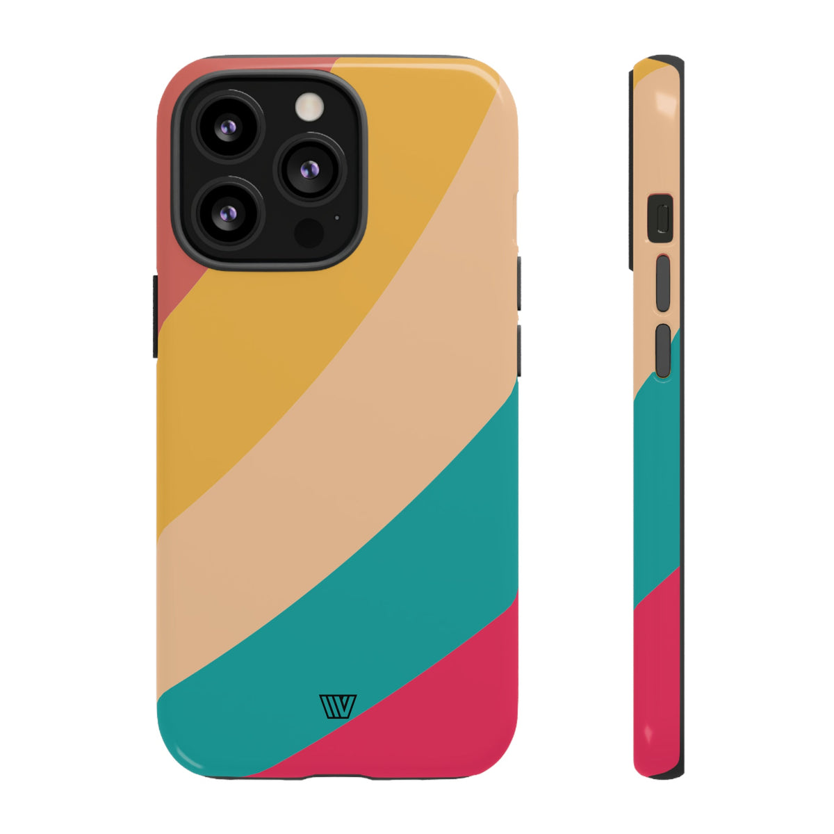 Rainbow Tough Phone Case Durable Impact-Resistant Shell SUMMER BY THE SEA
