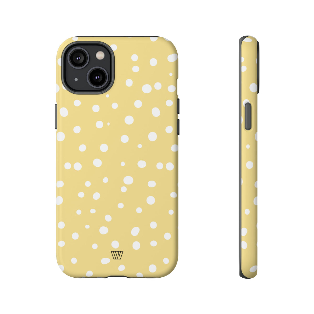 Muted Yellow Dots Tough Phone Case with Impact-Resistant Design