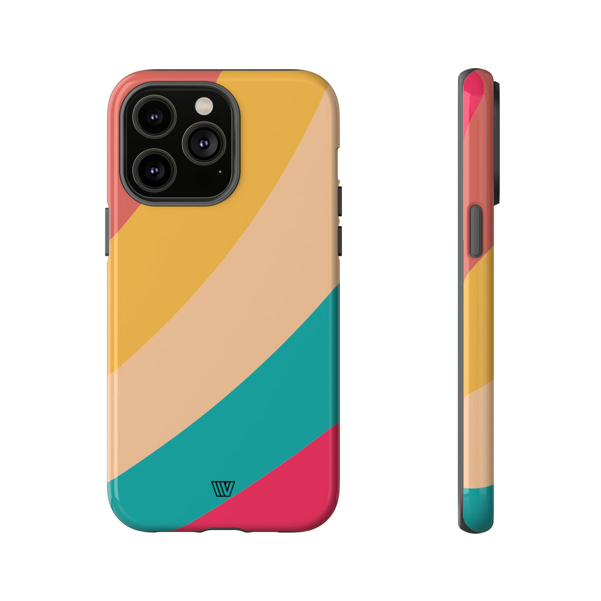 Rainbow Tough Phone Case Durable Impact-Resistant Shell SUMMER BY THE SEA