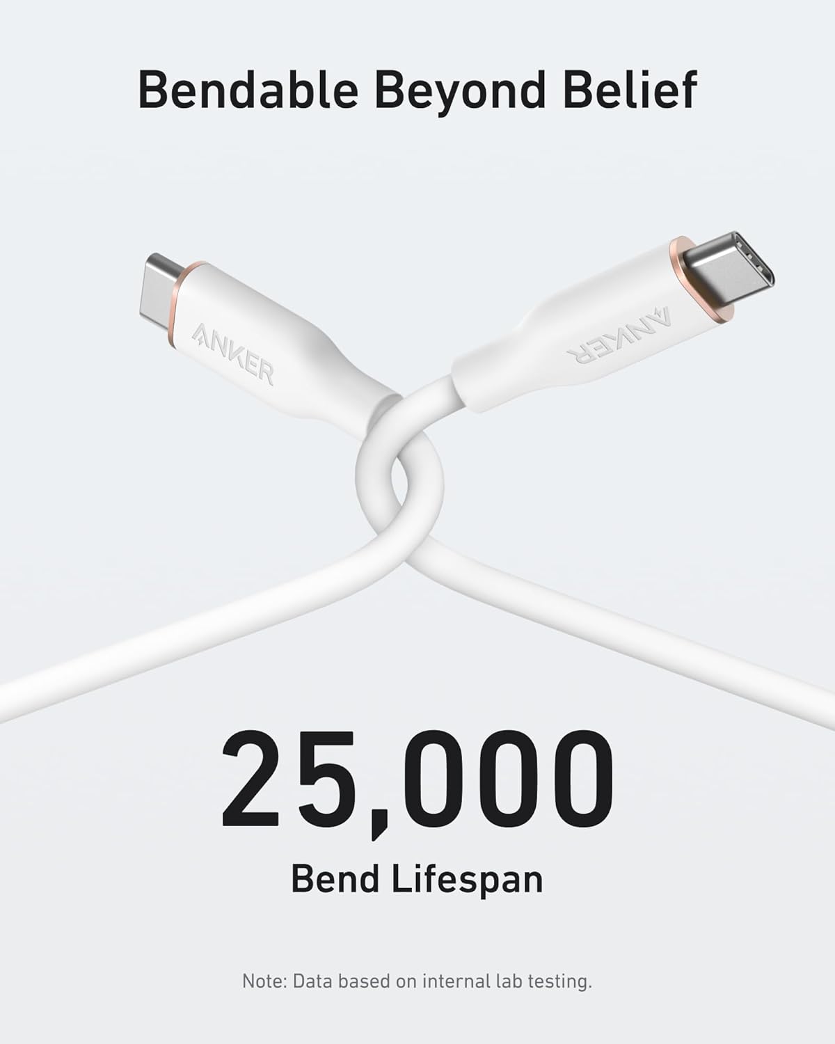 USB-C 100W Silicone USB-C to USB-C Cable Anker 643 Flow