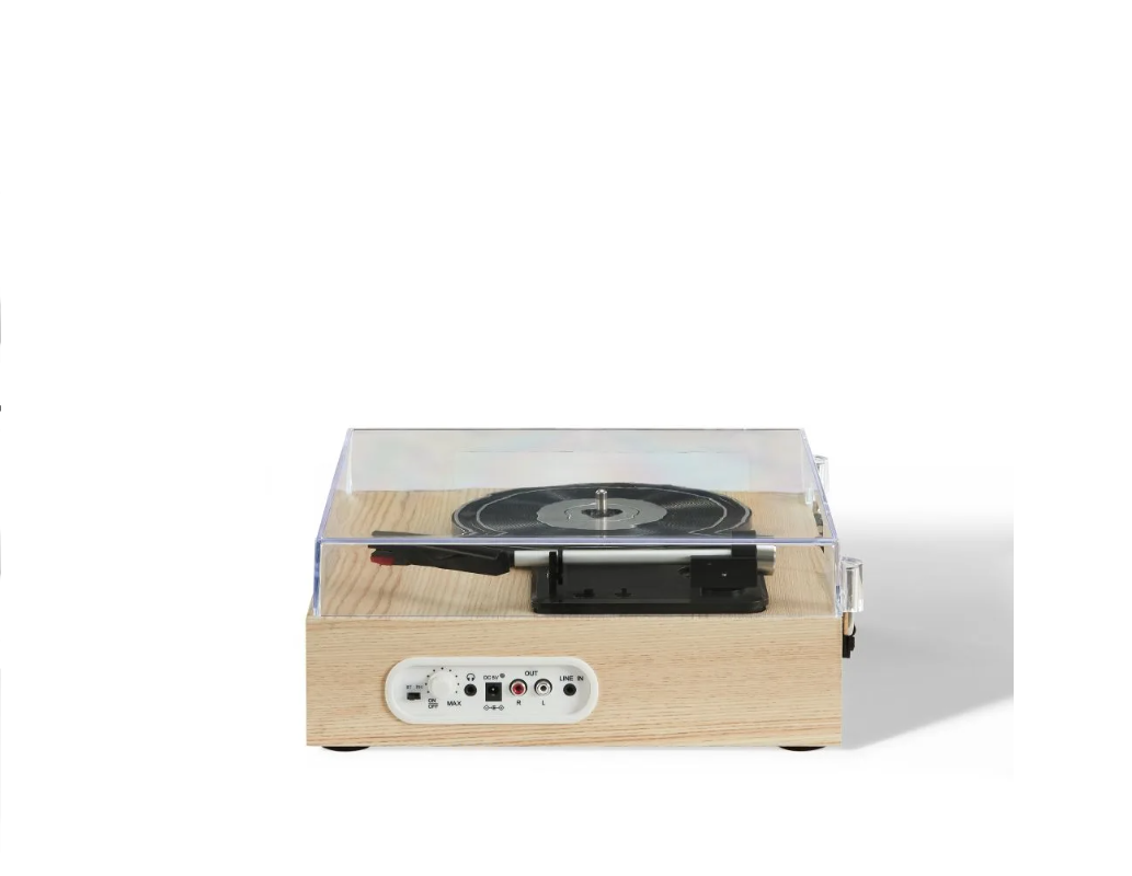 Crosley CR6042A Scout 3-Speed Bluetooth Turntable Record Player - Natural-NEW