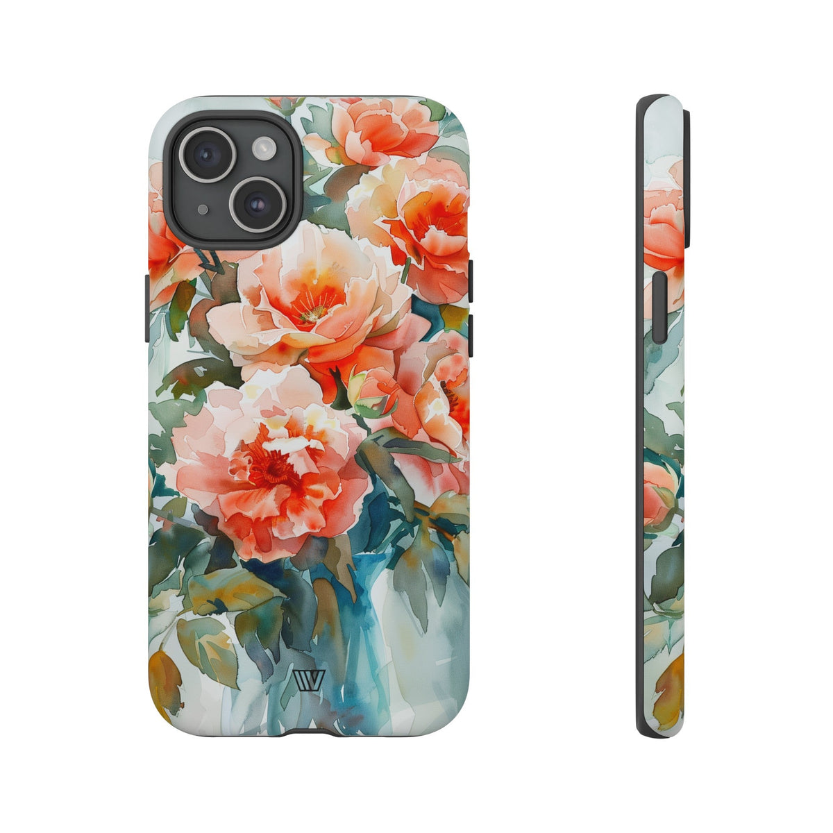 Tough Phone Case Dual-Layer Impact Resistant PEONY DREAMS