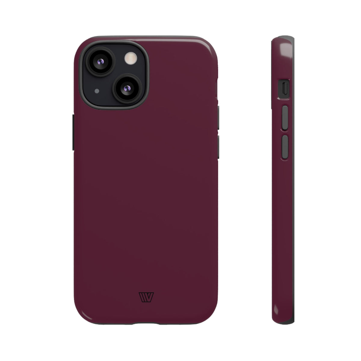 Tough Phone Case Wine Berry Protective Dual-Layer Polycarbonate Shell