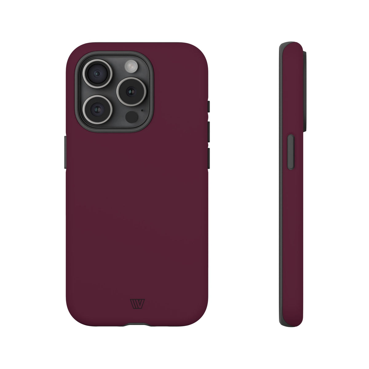 Tough Phone Case Wine Berry Protective Dual-Layer Polycarbonate Shell