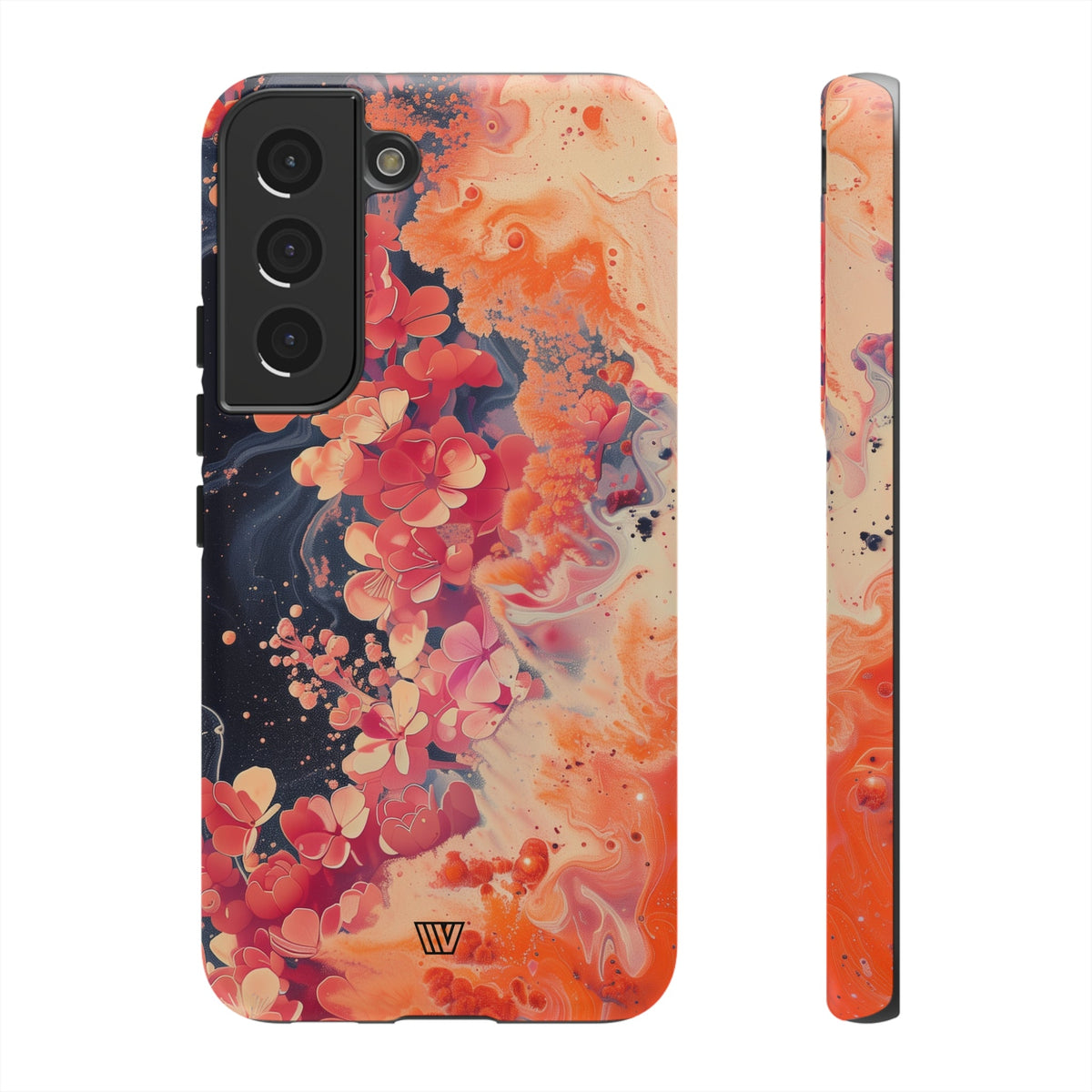 Tough Phone Case Dual-Layer Protection Phone Case WAVE OF FLOWERS