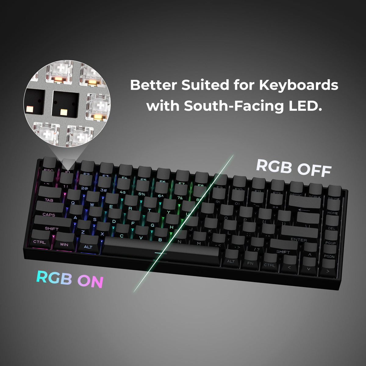 XVX Gradient Side-Printed OEM Profile PBT Keycap Set