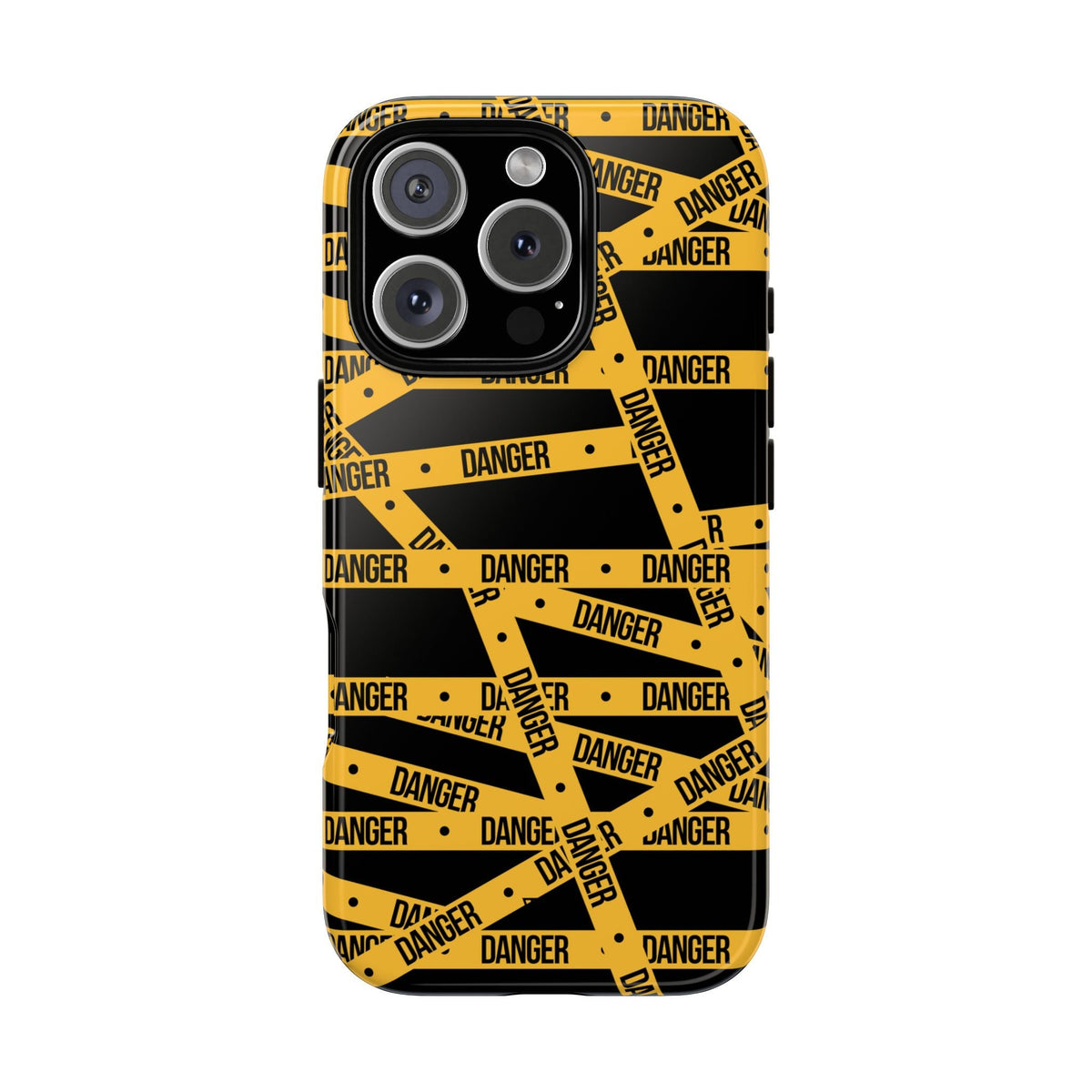 Tough Impact-Resistant Phone Case DANGER TAPE