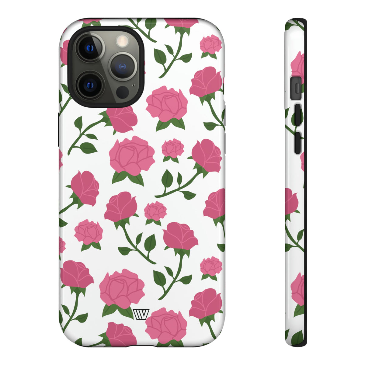 Pink Roses Tough Phone Case Dual-Layer Protective Trovvve