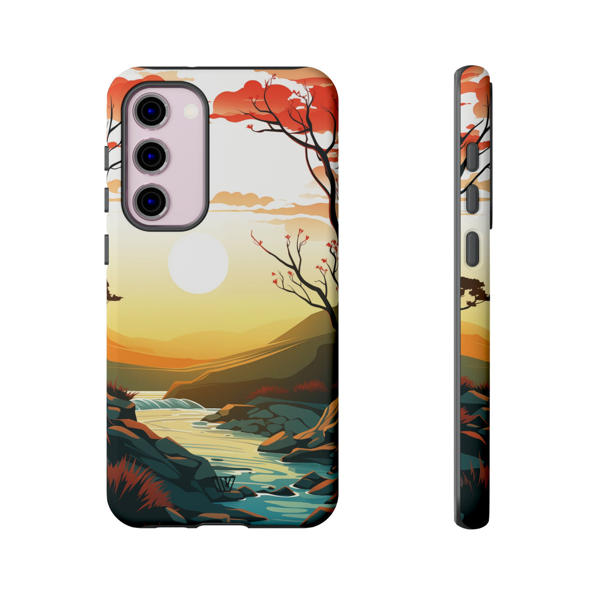 Tough Phone Case Dual-Layer Protection RIVER SUNSET