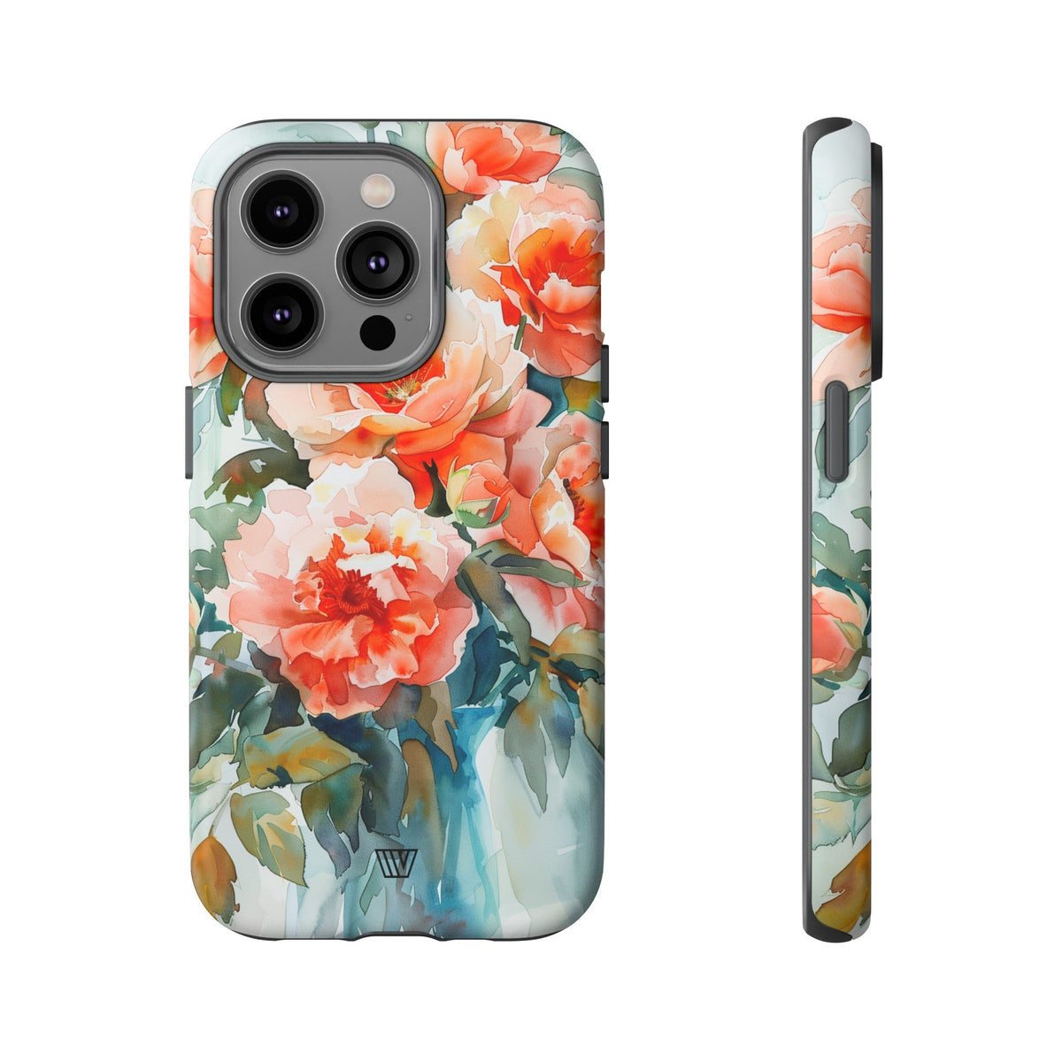 Tough Phone Case Dual-Layer Impact Resistant PEONY DREAMS