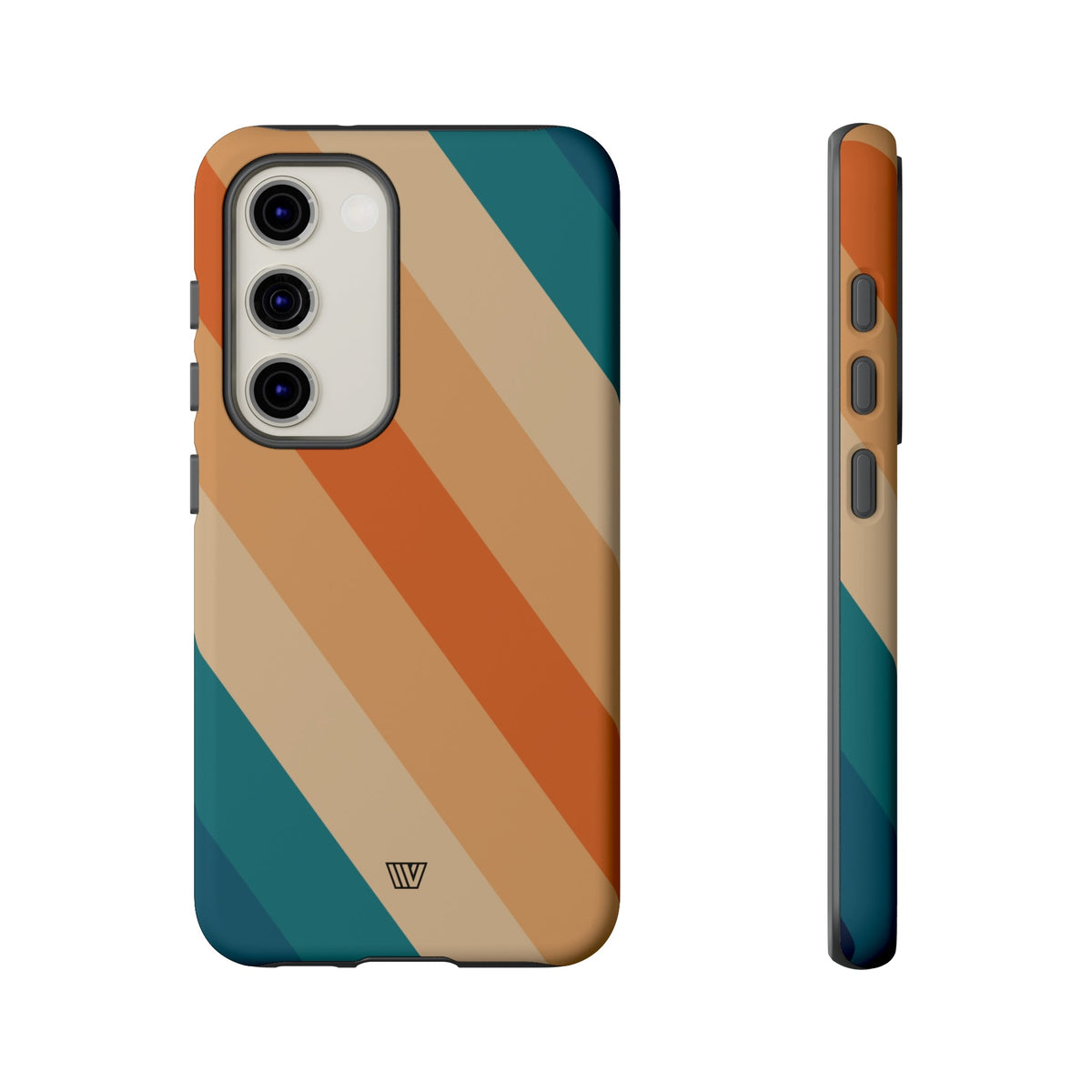 Retro Stripe Tough Phone Case 70s Style