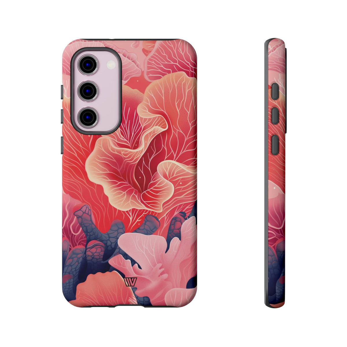 Pink Coral Tough Phone Case Dual-Layer Protection
