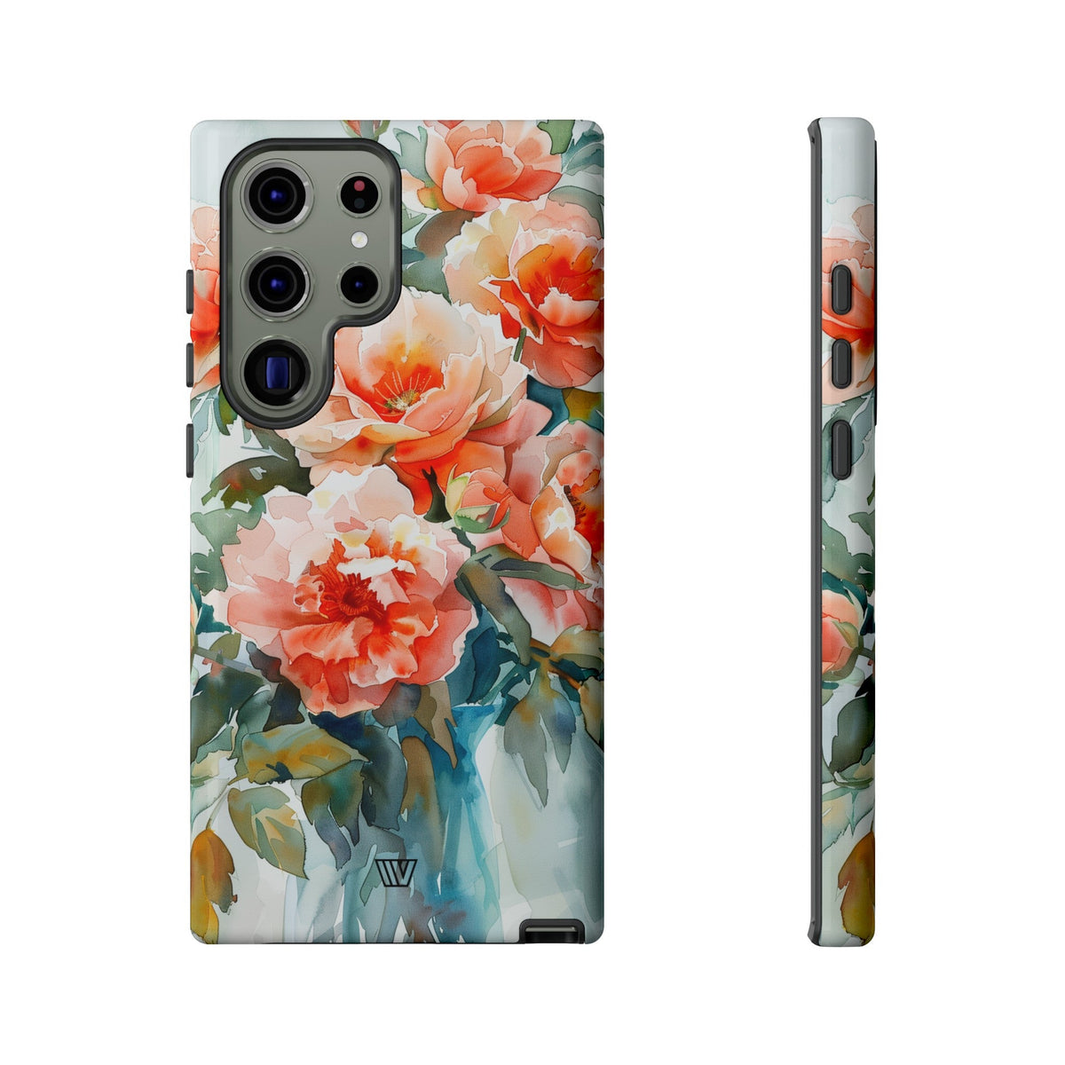 Tough Phone Case Dual-Layer Impact Resistant PEONY DREAMS