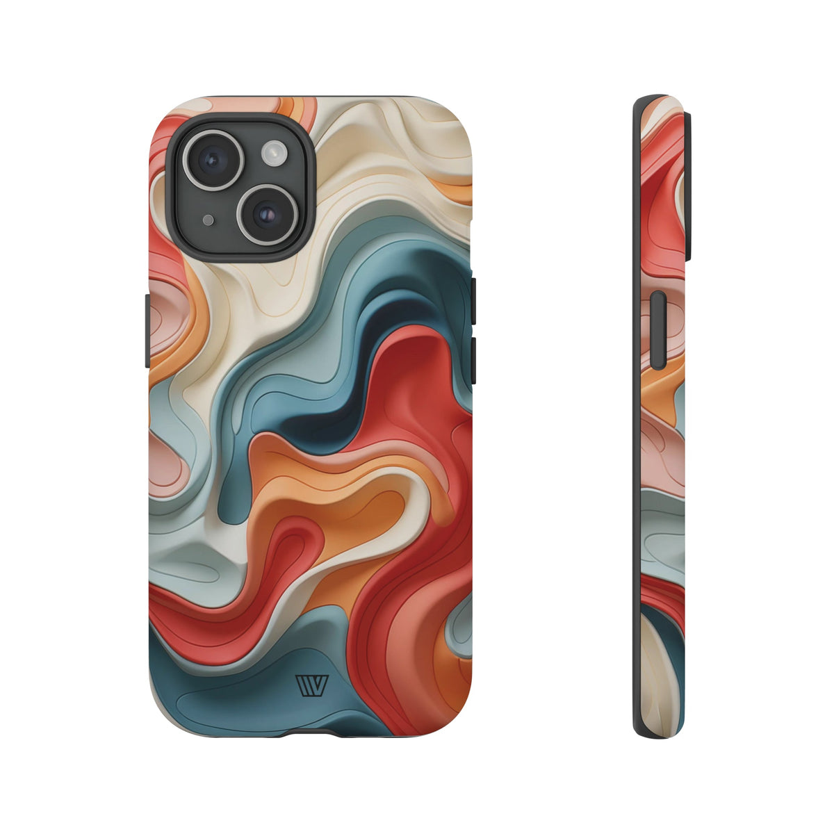 3D Colorful Clay Tough Phone Case