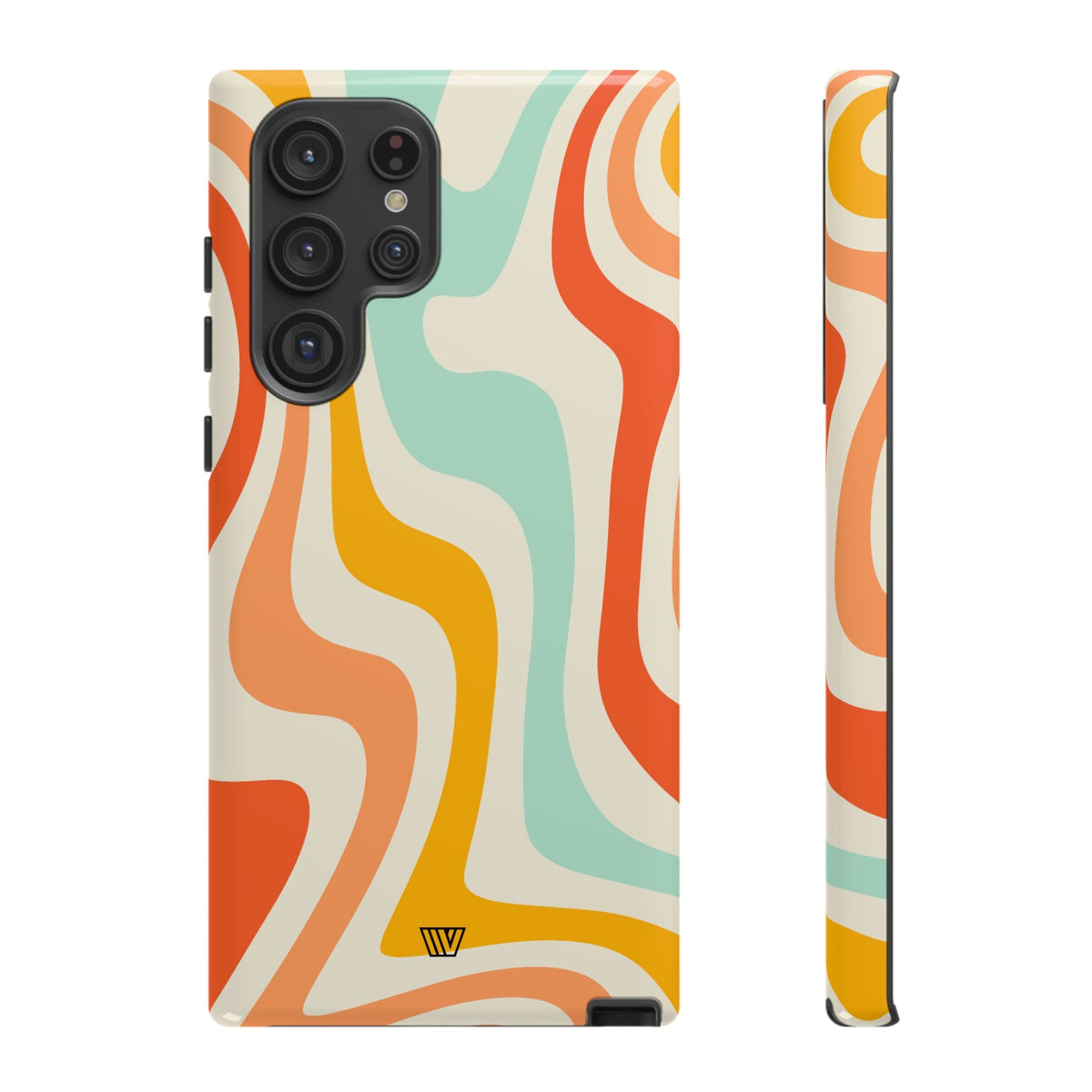 Retro Groovy Swirls Tough Phone Case