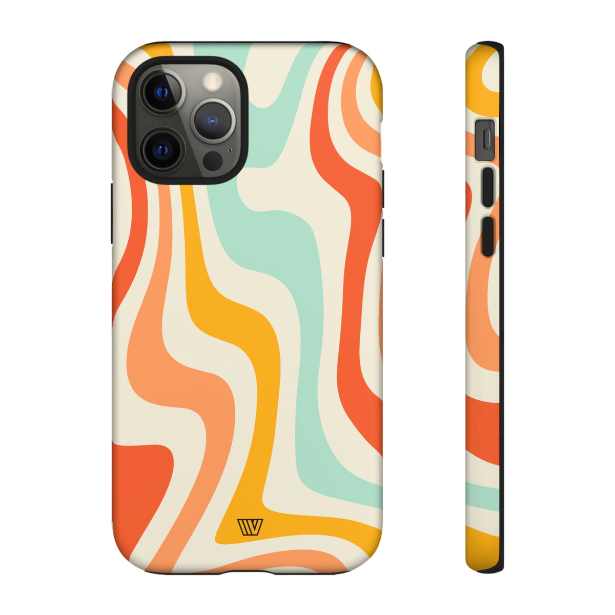 Retro Groovy Swirls Tough Phone Case