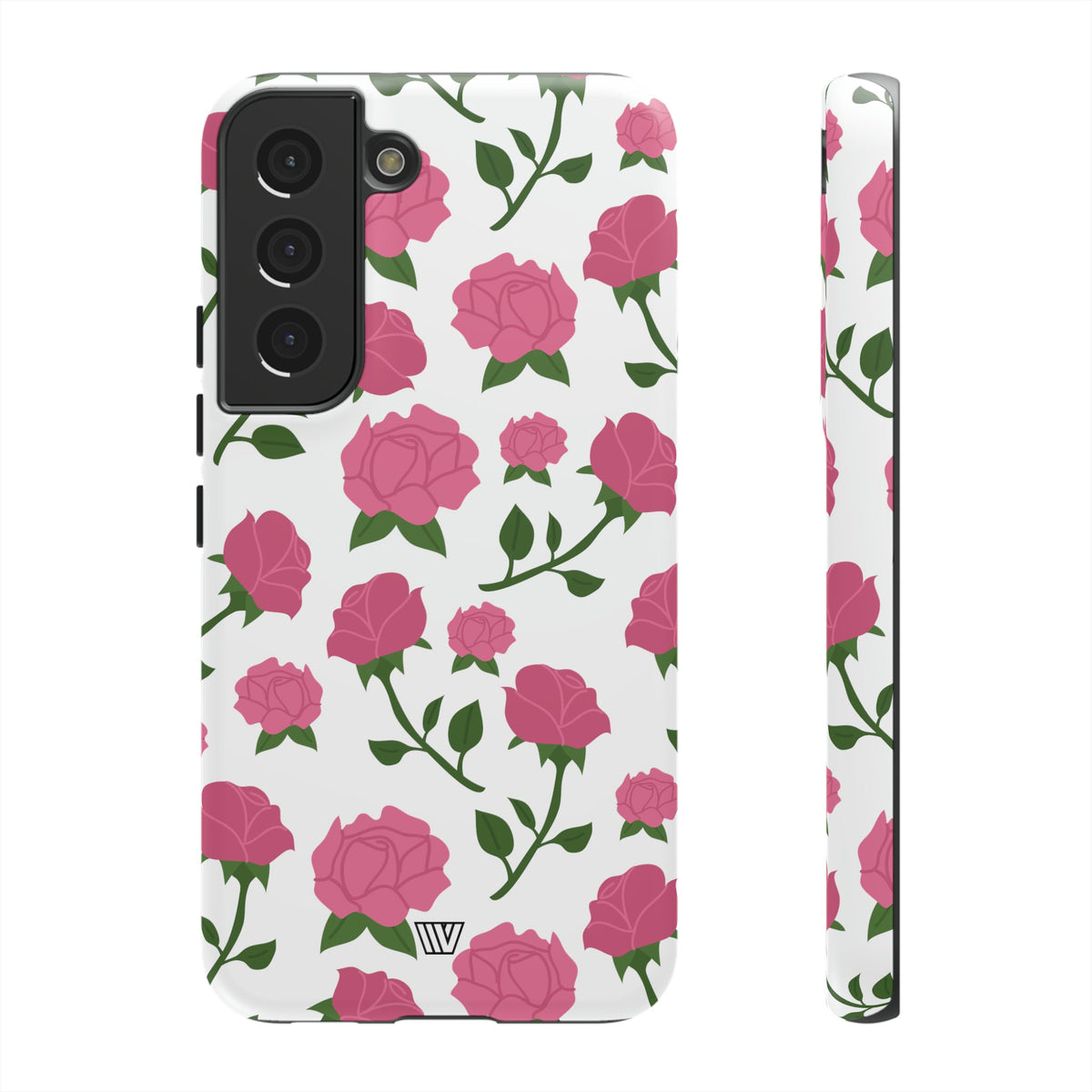 Pink Roses Tough Phone Case Dual-Layer Protective Trovvve
