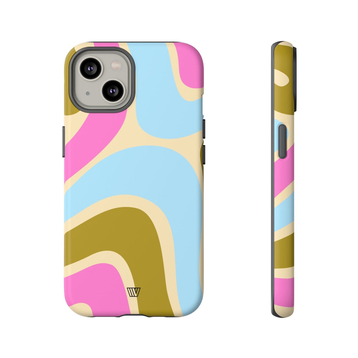 Tough Phone Case Large Groovy Waves Polycarbonate Shell