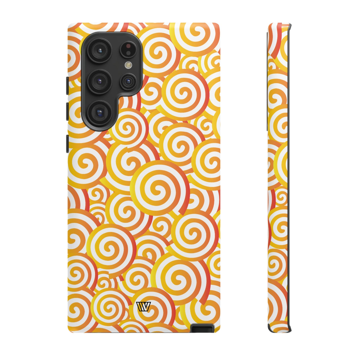 Abstract Spiral Orange Tough Phone Case