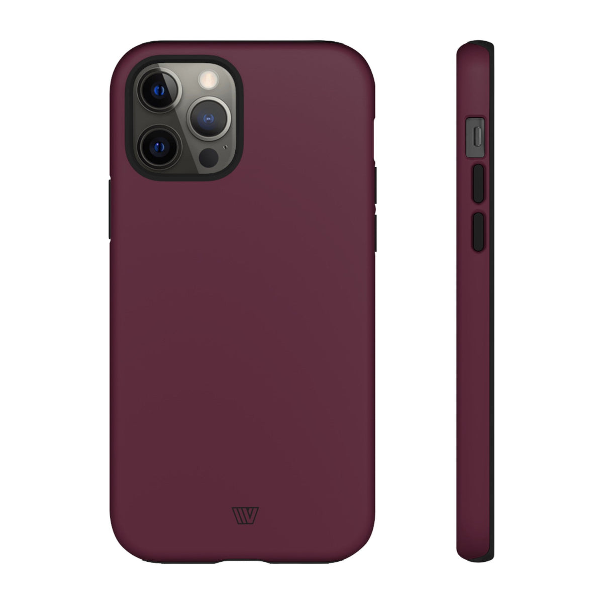 Tough Phone Case Wine Berry Protective Dual-Layer Polycarbonate Shell