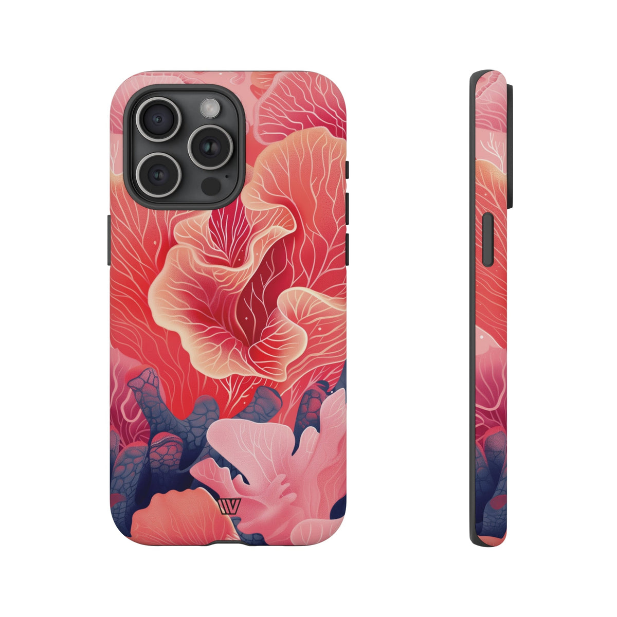 Pink Coral Tough Phone Case Dual-Layer Protection
