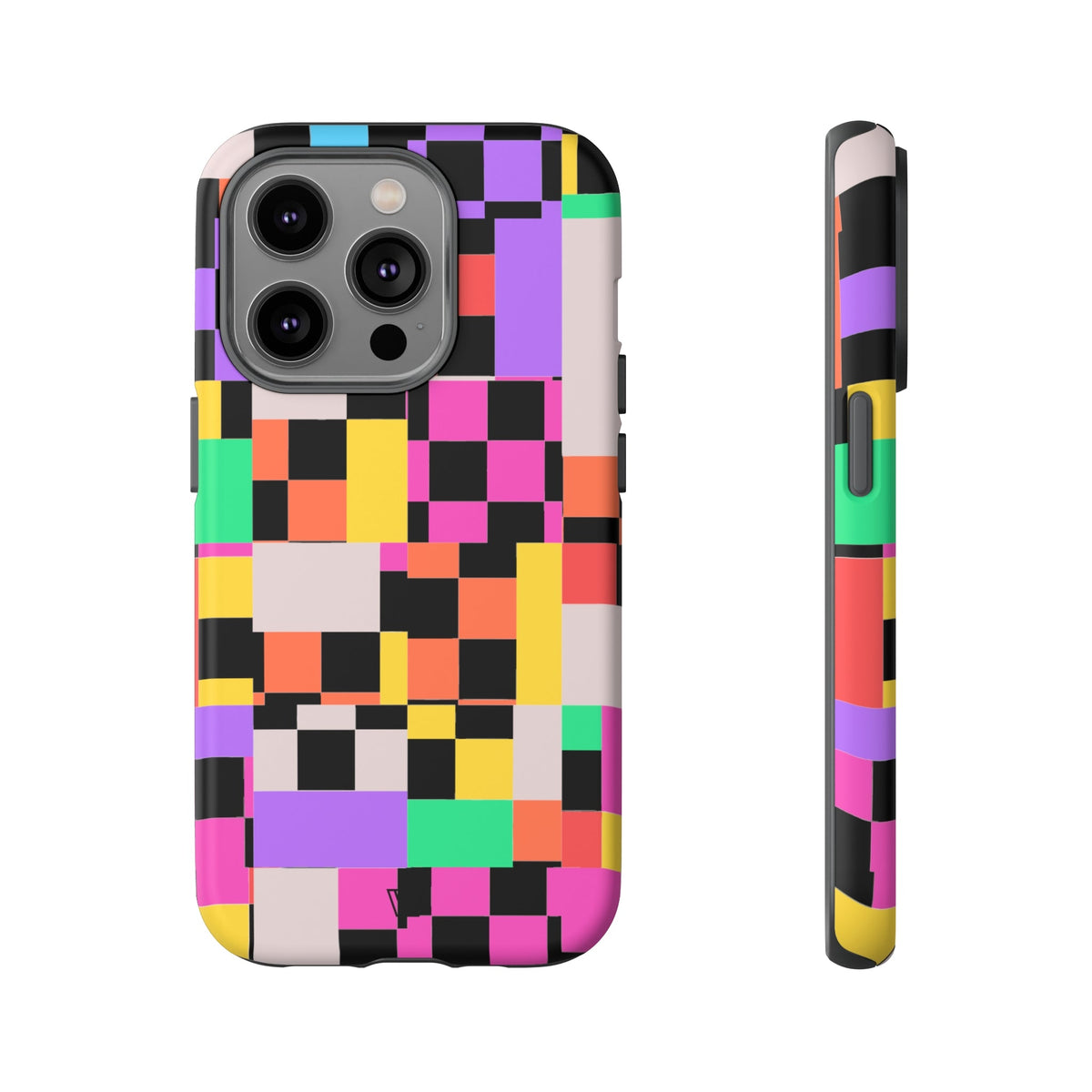 Mashed Up Checkerboard Tough Phone Case