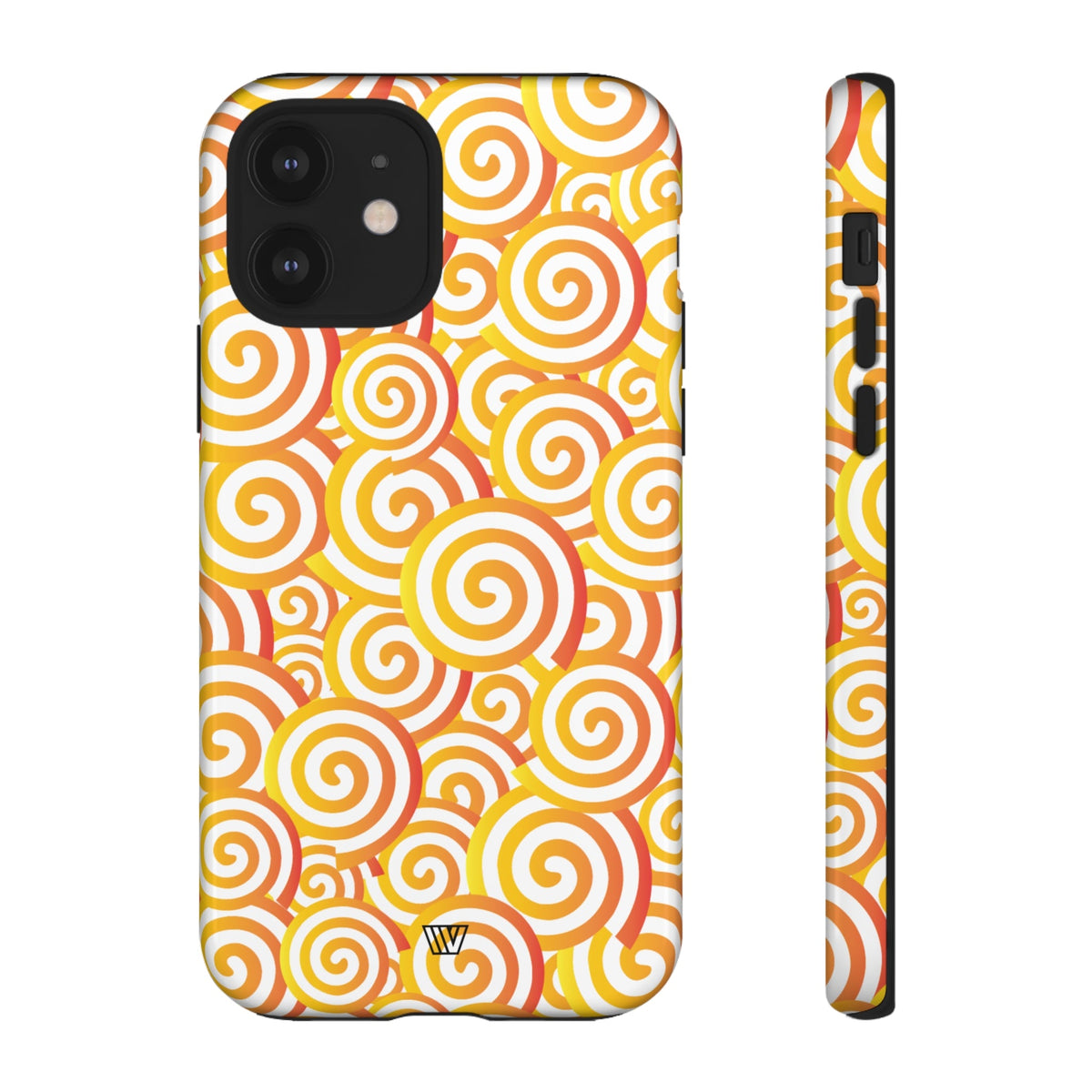 Abstract Spiral Orange Tough Phone Case