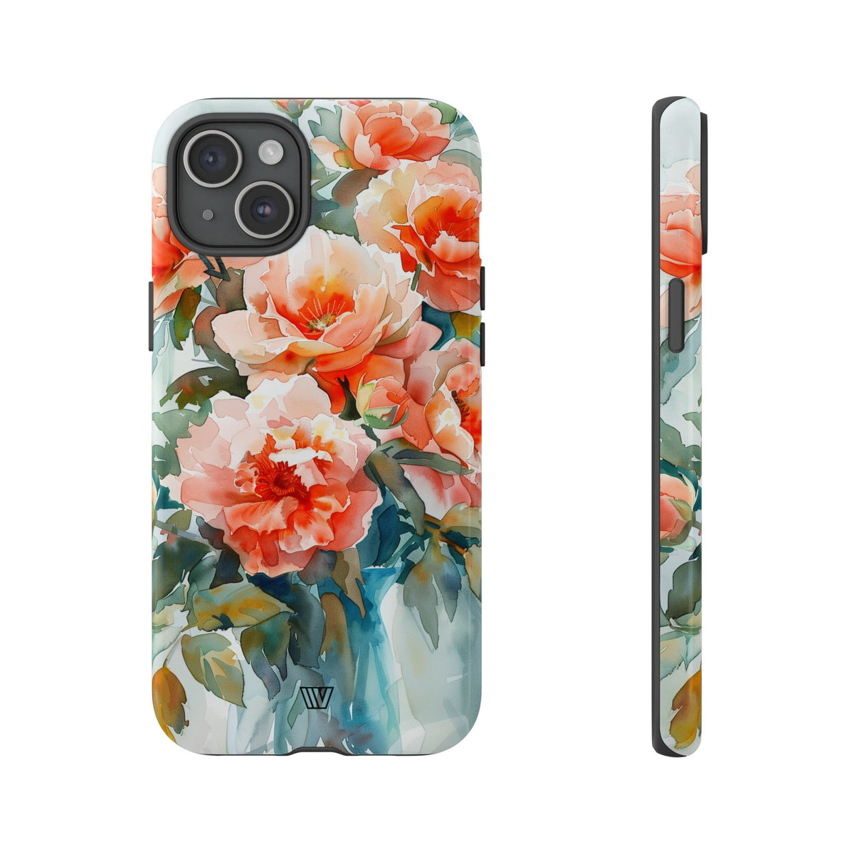 Tough Phone Case Dual-Layer Impact Resistant PEONY DREAMS