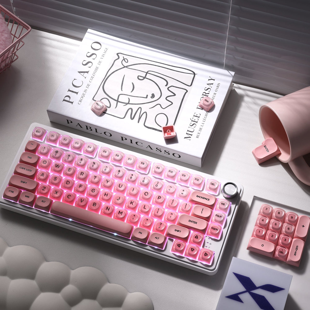 XVX Pink Blush HOA Profile 132-Key Keycap Set