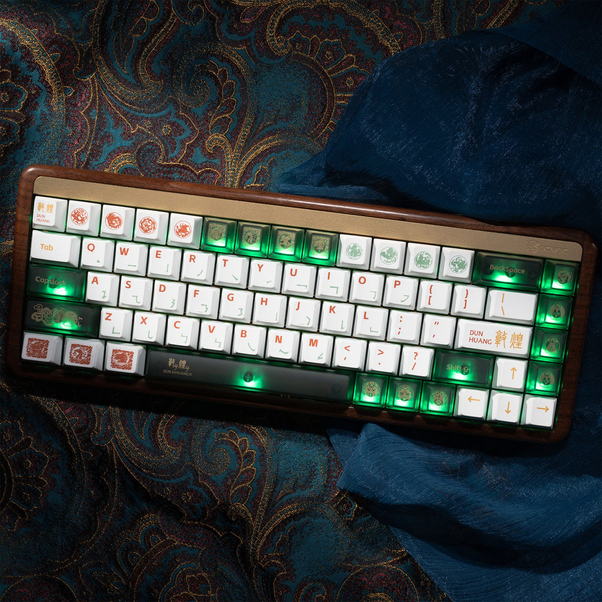 Cherry Profile PBT+PC 212-Key Keycap Full Set XVX Dunhuang Themed