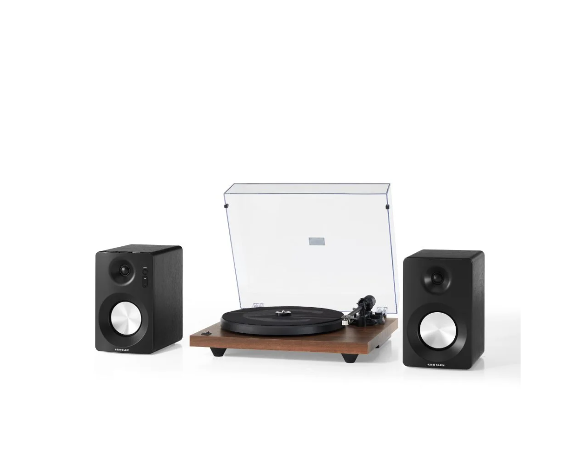 Crosley KT6101-WA K-Series Bluetooth Turntable System - Walnut-NEW
