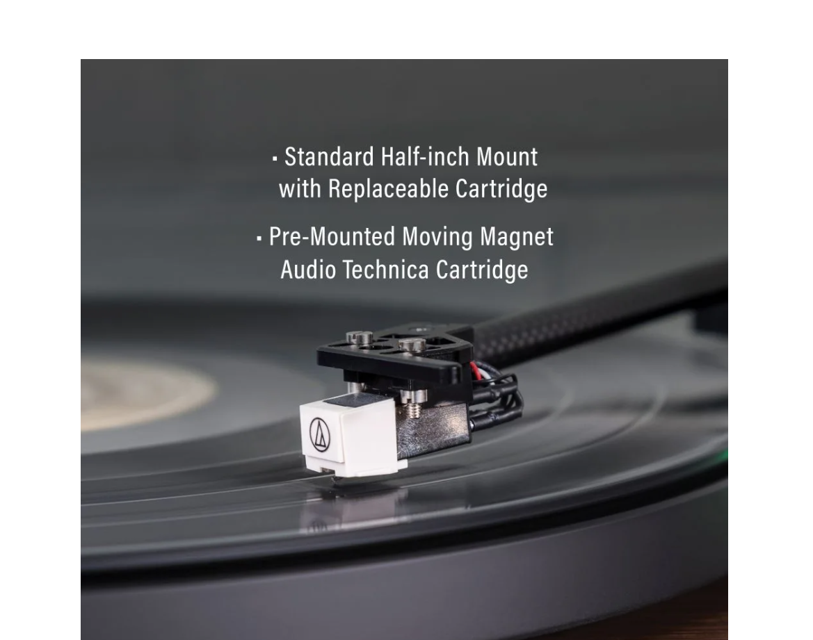 Crosley C65  Record Player with speakers system Belt-Drive 2-Speed  Turntable Record Walnut and Gold- NEW
