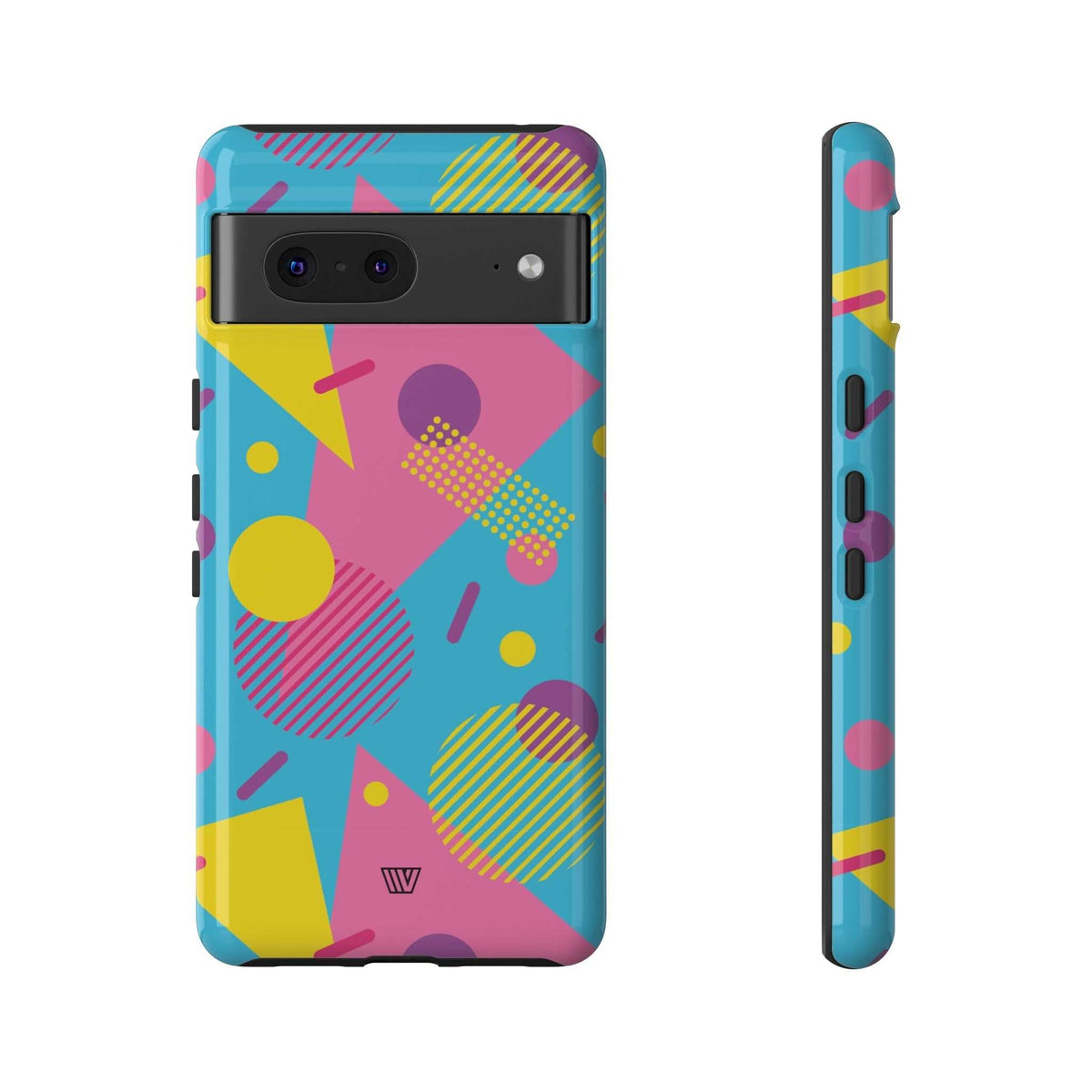 Retro Pattern Light Blue Tough Phone Case