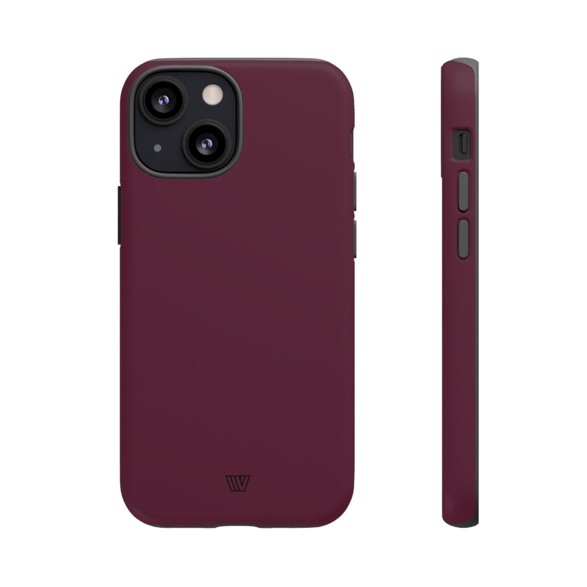 Tough Phone Case Wine Berry Protective Dual-Layer Polycarbonate Shell